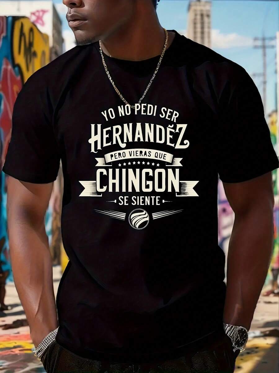 Camiseta Divertida Yonopediserhernandez - Camiseta Casual de Verano para Adultos, Estampado Grande, Talla Grande, Corte Cómodo para Pascua, Halloween, Acción de Gracias y Más - Negro - Ver 1