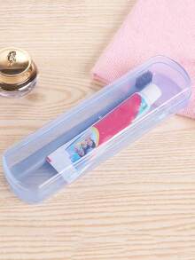 [Toothbrush Box]Toothbrush And Toothpaste Travel Storage Box, Portable Travel, Home, Camping Toothbrush Storage Box Holder - Multicolor - View 2
