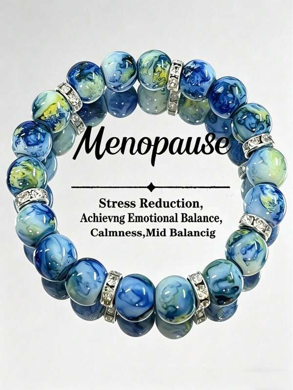 1 pieza Pulsera de estilo bohemio inspirada en Van Gogh para aliviar el estrés para mujeres, accesorio para uso diario & fiestas, regalo de cumpleaños para amigos
