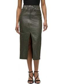 Hudson Falda Midi reconstruida Falda para Mujer - mezclilla, Denim Rinse - Ver 20