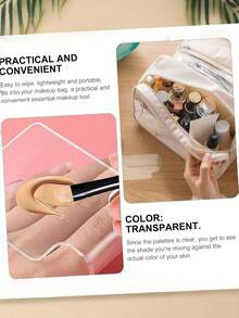3pcs/2pcs/1pc Acrylic Nail Art Hand Color Palette. Curved Thumb Design. Fine Craftsmanship. Smooth Surface. Suitable For Hand Painting, Nail Painting And Mixed Color Mixing - View 9