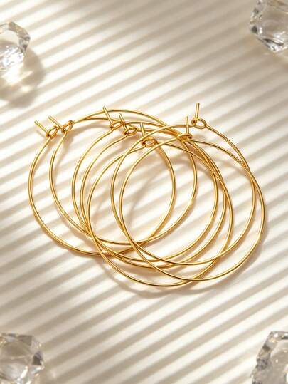 20 pièces Boucles d'oreilles en acier inoxydable plaquées or 18K en forme de 9, convenant aux femmes pour le DIY, accessoires de fabrication de bijoux charmants, accessoires de fabrication de bijoux en acier inoxydable pour femmes, bijoux en acier inoxydable pour femmes, bijoux faits main pour femmes, convenant au port quotidien des femmes, matériaux d'artisanat faits main