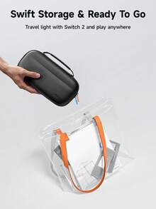 Compatible With Switch 2, Can Store Game Console And Accessories, Anti-Drop, Anti-Shock, Anti-Scratch, Waterproof, Practical Game Accessory - View 7