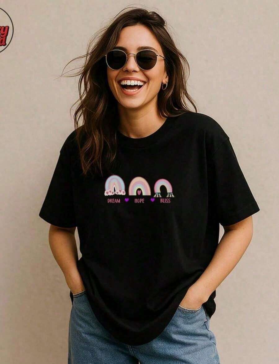 "Singing And Lining Up My Husband Is Exhausting" T-Shirt, Funny Sarcastic Wife T-Shirt, Tired Wife Humor T-Shirt, "Married Life" Graphic T-Shirt, Funny T-Shirt - 黑色 5 - 查看 1