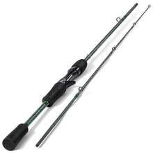 SOUGAYILANG 1.68/1.8M Carbon Fiber Fishing Rod With Ceramic Guides, High Sensitivity Ultralight Pole With Comfortable EVA Handle,Spinning&Casting Rod For Bass/Trout/Saltwater&Freshwater - Green - View 12