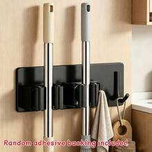 1pc Wall-Mounted 304 Stainless Steel Broom & Mop Holder - Heavy Duty Practical Rack For Home Laundry Room, Kitchen, Closet, Garage Storage & Organization - Rake, Shovel, Gardening Tool Organizer - Multicolor - View 3