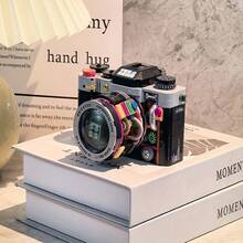 500PCS Vintage Camera Building Block Model, Old-Style SLR Film Camera Micro Particle Building Block Set, Atmospheric Desktop Decor Ornament, Creative DIY Assembly Toy, Perfect Gift For Teenagers, Photography Enthusiasts And Collectors - 1 Bag - View 8