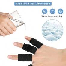 10PCS Multi-Color Stretchable Finger Support Sleeves, Suitable For Sports Basketball, Volleyball, Badminton, Tennis, Daily Protection For Finger Recovery, Flexible Finger Protection Function - Multicolor - View 11