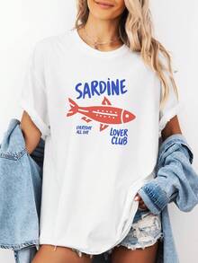 retroRetro Mom T-shirtwomen's travel T-shirtsItalian summer T-shirts Nostalgic Chequered Mom ShirtCute T-shirts parties Round Collar Outdoors - Blanco - Ver 1