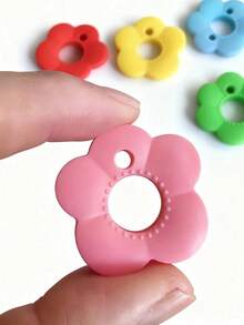 20/16/12/6/3/1pc Colorful Flower Keycaps (With Labels), Color Coded Keycap Covers, Suitable For Home/Office Keyboards; Soft Touch Keycap Covers With Identification Labels For Quick Key Identification; Fashionable And Easy To Install Key Organizer - Multicolor - View 3