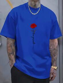 Print Tee Shirt, Tees For Men, Casual Short Sleeve T-Shirt For Summer - 黑色 - 查看 8