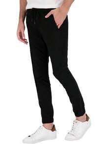 Holstone Jogger Slim Fit de Gabardina Premium - Pantalones para Hombre Casuales Deportivos - Ropa y Moda para Hombre - Pantalón de Algodón - Verde Oliva - Ver 2