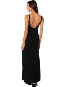 Maaji Midnight Black Long Dress Vestido Mujer - Negro - - Ver 2