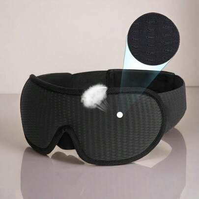 1/2 Pcs 3D Sleep Mask, 100% Blackout, Soft And Comfortable, Sleep Aid Eye Mask, Travel Essential, Suitable For Various Occasions Such As School, Back To School, Travel, Home, Etc.