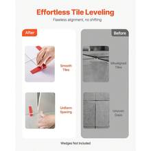 [Father's Day]Tile Leveling System Clips, 2200PCS 1/16 (1.5mm) Tile Installation Tools, Floor Tiles Accessories, Floor & Wall Spacer Hand Tools Masonry Projects - [2200PCS] 1/16" 1.5mm - View 3