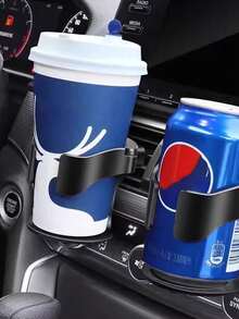 1/2pcs Car Cup Holder, Can Hold Tea And Drinks, Can Be Installed On Car Air Vent, With Ashtray Function, Universal Design, Suitable For Home And Daily Use - Multicolor - View 8