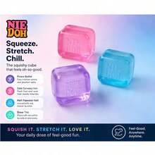 Square Cheese Block Squeeze Toy, Adult Stress Relief Tactile Squeeze Toy, Realistic Food Shaped Desktop Ornament, Creative Anxiety Relief Gift - Multicolor - View 6