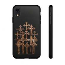 Cruces de Madera Talladas, Ornamentación Decorativa Bizantina, Arte Cristiano Ortodoxo, Funda para iPhone,  Galaxy, HONOR, , OPPO - Multicolor - Ver 5