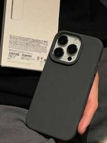New Luxury Shockproof Soft Friendly Phone Case, Compatible With IPhone 17 16 15 Pro 14 Plus 13 12 11 17 Pro Max Air, Anti-Drop Smooth Protective Cover, Durable Design, Skin-Friendly Material - Carbon Gray Black - View 6