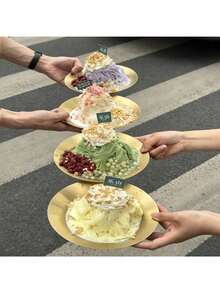 Stainless Steel Fruit Salad Bowl Restaurant Pasta Plate Cold Dish Plate Ramen Bowl Dish Plate Restaurant Deep Plate Dinner Plate Dessert Bowl Round Fruit Plate Home Dish Plate - Silver - View 9
