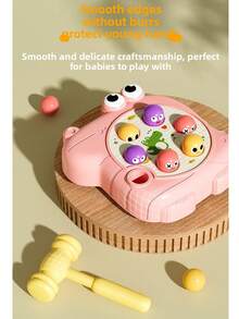 New Cute Crocodile Whack-A-Mole Toy With Dual Hammers, Desktop Game For Toddlers, Visual Tracking And Hand-Eye Coordination Training, Educational Early Learning Toy For Home, Stress Relief And Parent-Child Interaction - Multicolor - View 8