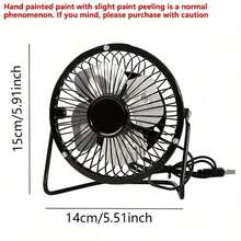 Ventilador de Mano Portátil Multifuncional, Mini Ventilador Eléctrico de Bolsillo con Batería de Larga Duración - Negro - Ver 1
