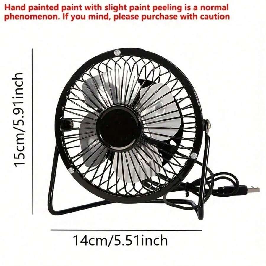 Ventilador de Mano Portátil Multifuncional, Mini Ventilador Eléctrico de Bolsillo con Batería de Larga Duración - Negro - Ver 1
