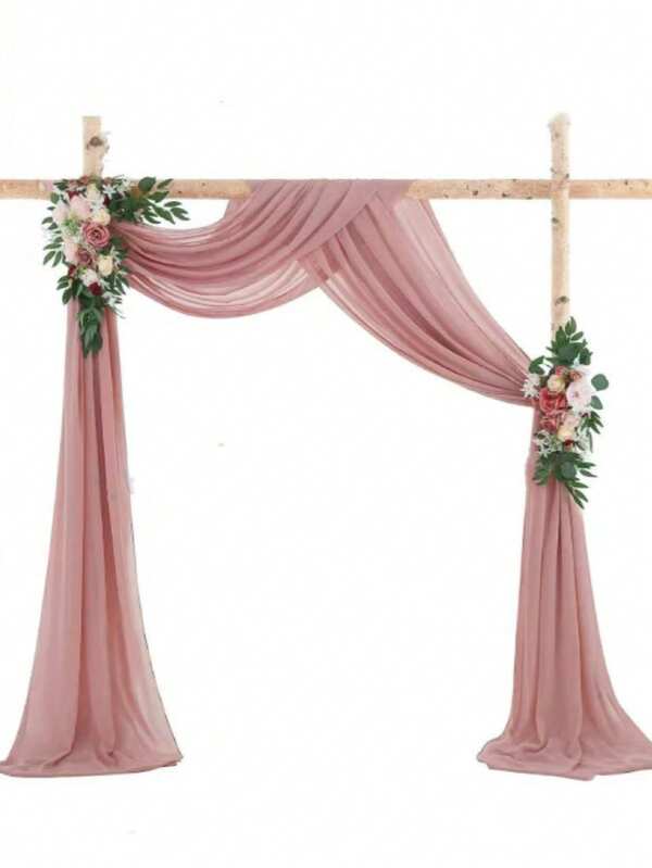 Soft Translucent Arch Drape Fabric, Elegant Flowing Backdrop Curtain, Suitable For Wedding Arch, Ceiling, Reception Area, Shower Party, Christmas Photo Booth And Event Decoration