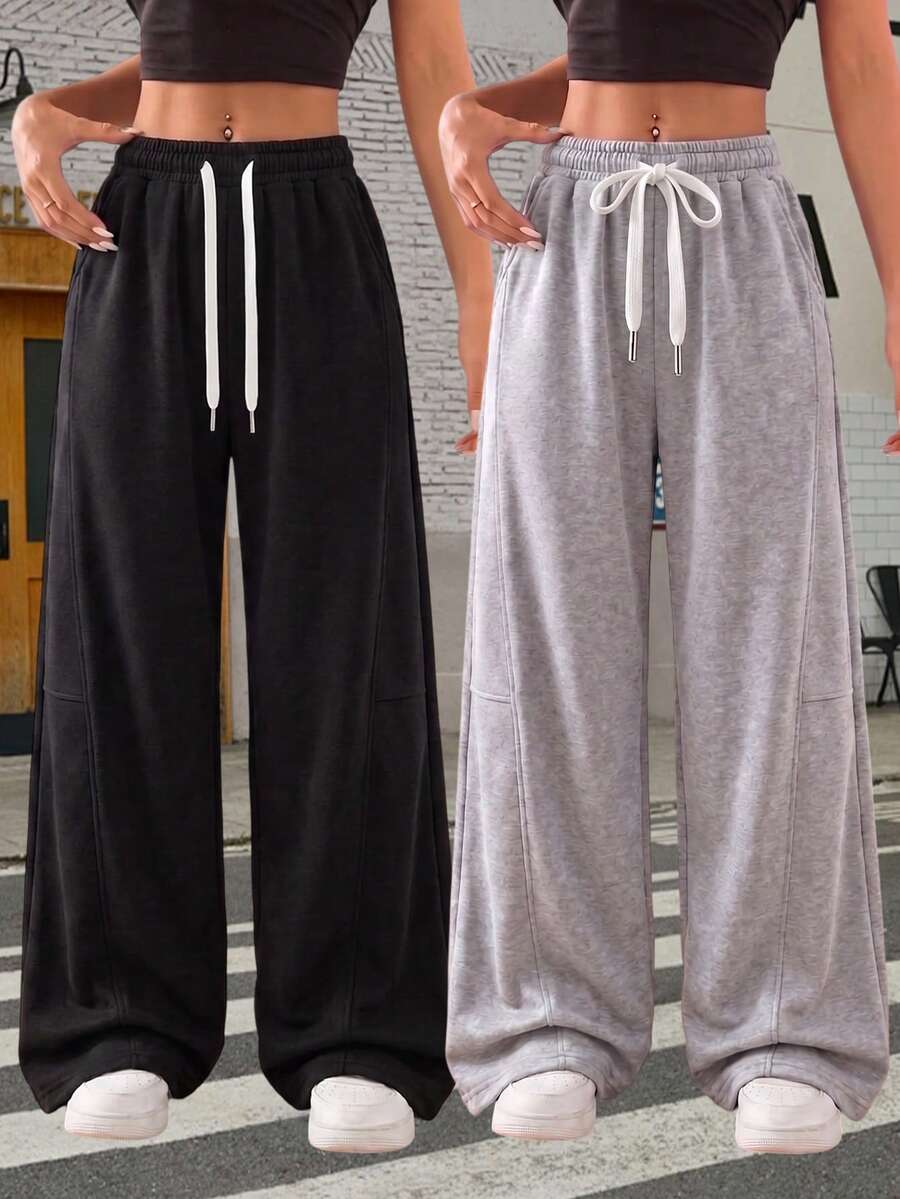Women's Spring/Autumn Sports Casual Pants, Multi-Functional Athletic Long Pants, Suitable For Running, Cycling, Gym Workout Fall - Light Grey - View 1