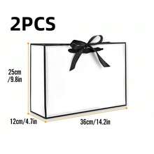 2/1pc Small Paper Gift Bags, Handheld Party Gift Bags, Birthday Wedding Celebration Multi-Functional Tote Bags Gift Packaging - Gift Bags - View 9