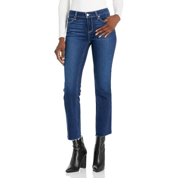 PAIGE Women's Amber Mid Rise Straight Leg Ankle Length In Dream Weaver Variant 1