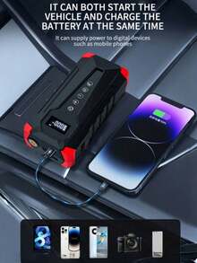 7-In-1 Car Emergency Jump Starter, 5000A 150PSI Air Compressor, 12V Portable Car Battery Jump Starter, Emergency Tool Kit - DDQ-1013 - View 7