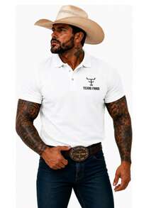 MHP Men's Texas Premium Country Pawn Polo Shirt - 白色 - 查看 4