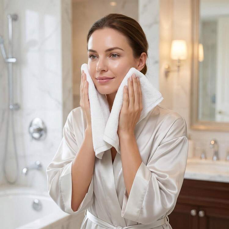 Wash Cloths 6/12/24 Pack, Super Soft & Skin Friendly Face Towel For Sensitive Skin, Reusable Washable Makeup Remover Cloth, 10x10 Inch Small Washcloths, Easy To Rinse Multicolor Facial Cleaning Cloth - White - View 5