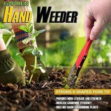 1 pieza Desherbador de mano de plástico duradero, punta de horquilla en forma de V resistente para arrancar fácilmente, herramienta manual de deshierbe simple y eficiente para césped, jardín & granja, excelente para deshierbe preciso en patio, macizo de flores, maceta y grietas estrechas - Varios estilos - Ver 1