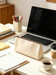 4/1 pieza Estuche de lápices de silicona suave estilo coreano, diseño de unicolor multitono, gran capacidad con diseño de múltiples compartimentos, adecuado para adultos, uso escolar diario y almacenamiento de cosméticos, bolsa de papelería portátil, bolsa de almacenamiento multifuncional para lápices de maquillaje, temporada de regreso a la escuela - Conjuntos - Ver 10