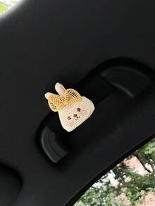 Cute Rabbit Car Roof Handle Cover, Creative Car Interior Door Handle Sleeve, Handle Protector, Car Handle Cover, Car Interior Accessories - Rabbit - View 10