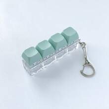 15pc Fidget Keyboard Keychain – Colorful Macaron Fidget Toy For Stress Relief, Eye-Catching Party Favor & Gift For Friends - one-size - View 14