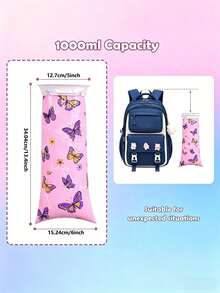 10pcs Vomit Bags, Car Trash Bags, Suitable For Motion Sickness, With Built-In Buckle Design, Leak-Proof, Applicable For Road Trips, Airplane, Outdoor Emergency Trash Bags, Travel, Emergency Toilet And Multi-Purpose Vomit Bags - Multicolor 3 - View 10