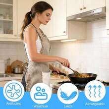 1pc Premium Kitchen Apron, Sweet Style, Workwear, Suitable For All Seasons Cooking, H-Shaped Wide Strap Apron, Unisex, With 2 Pockets, Suitable For Chef Cooking, Gardening, BBQ, Cafe, Painting, Baking - Multicolor - View 3