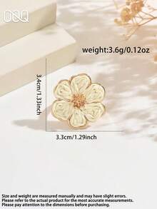 OOQ 1pc Minimalist Handmade Raffia Flower Open Metal Ring For Women, Colorful Dopamine Bright Summer Holiday INS Style, Suitable For Women's Daily Wear, Dating, Party, Versatile Gift For Her (Handmade Weaving Method Random, Purely Handmade May Have Occasional Glue Overflow) - Six-petaled Flower - View 3