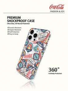 Coca-Cola Classic Phone Case, Vibrant And Passionate, Made Of Lightweight Materials With Anti Drop And Anti Slip Design, Protecting Your Phone Case In Cartoon Anime Style, Compatible With Apple 17, 17 Air,17 Pro,17 Pro Max,11,12,13,15,16 Pro,16 Pro Max,14 Plus,15 Plus,16 Plus,15 Pro,16 Pro Max,XR Waiting For The Model. Suitable For Gifting To Friends And Family - Clear - View 4