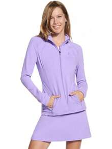 Go Walk Go Flex Falda de Talle Alto con Bolsillos Skort (Falda con pantalón Corto) para Mujer - Flor de orquídea (Orchid bloom) - Ver 8