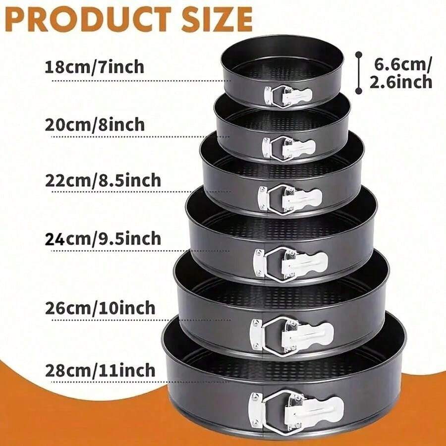 Round Cake Mold Set Of 6 - 6pcs - View 1