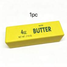 1 pieza Juguete de PU con forma de mantequilla de rebote lento, suave y esponjoso, textura como crema, alivio del estrés, textura realista de mantequilla salada, diseño realista de mantequilla salada, tacto suave. Juguete sensorial de apretar - Juguete para aliviar la ansiedad en las yemas de los dedos, adecuado para decoración de aula-oficina-hogar - Regalo festivo - Juguetes para niños y niñas. Squishy - Multicolor - Ver 12
