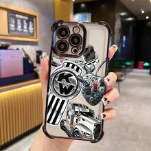 1 pieza Funda de Suave TPU Antigolpes para iPhone 17-11 Ais/E/Pro/Max/Plus Galaxy S20-26 Plus/Ultra, PIXEL, - SJFS-BK-DL6DFS2086 - Ver 4