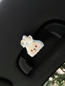 Cute Rabbit Car Roof Handle Cover, Creative Car Interior Door Handle Sleeve, Handle Protector, Car Handle Cover, Car Interior Accessories - Rabbit - View 5
