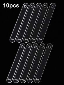 Transparent Mud Press Plate Roller Tool Set, Thickness Ruler Press Mud Stick Soft Clay Tools For Jewelry Making, DIY Handmade Jewelry Mold Kit - Toolkit - View 8