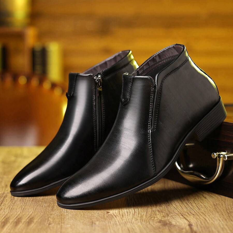Sepatu Bot Pria Gaya Inggris Vintage Buatan Tangan, Sepatu Bot Inggris Model Chelsea Bertali Tinggi