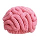 Brain-patterned Knitted Hat